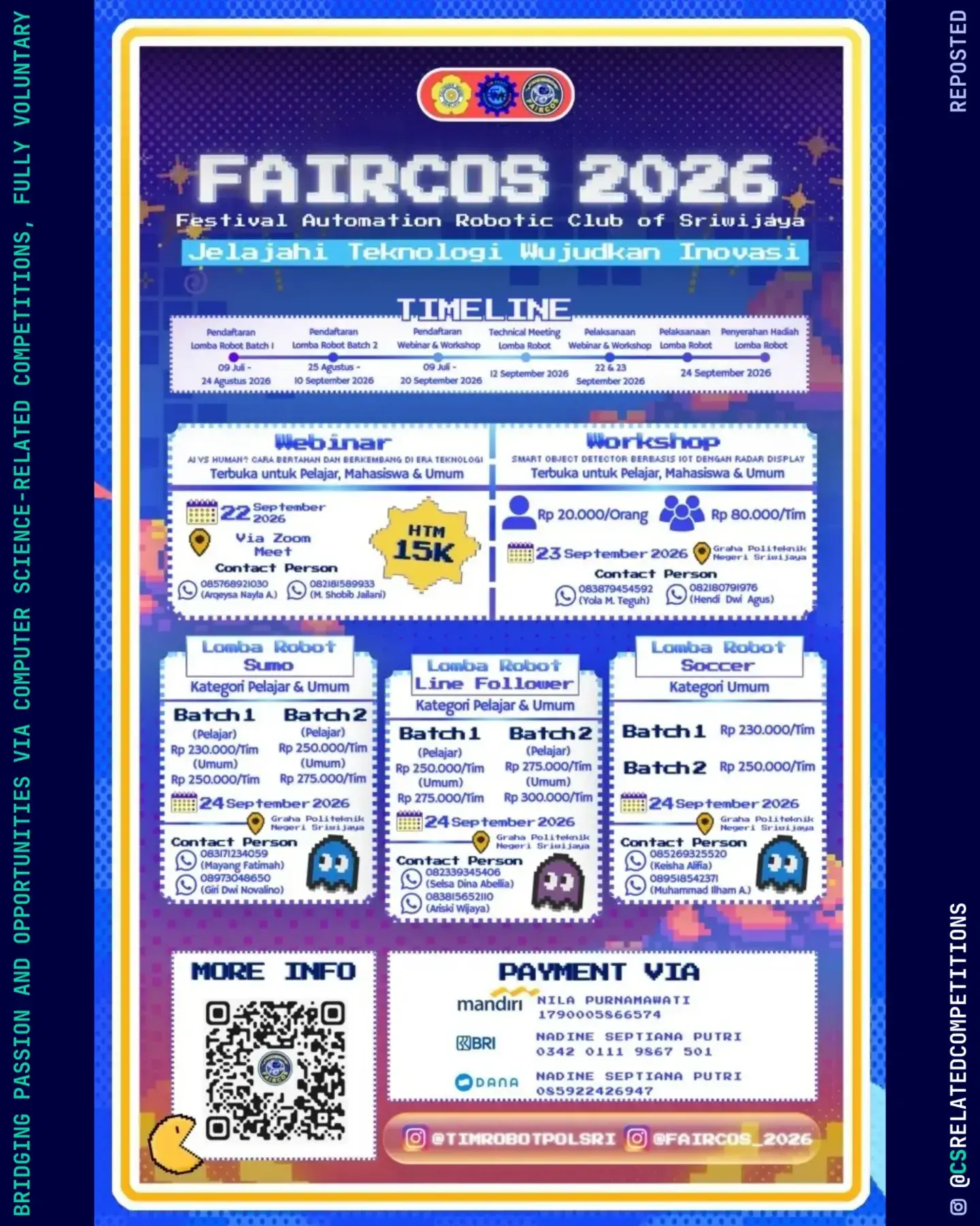 Festival Automation Robotic Club of Sriwijaya (FAIRCOS) 2026