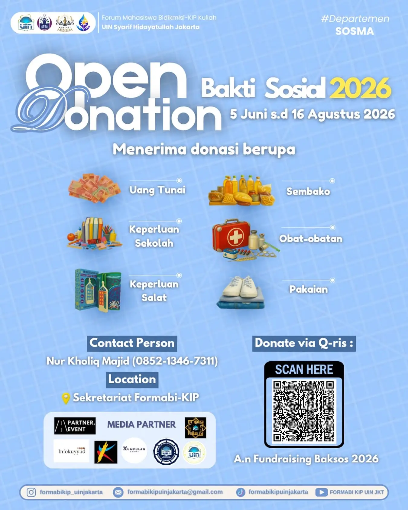 Bakti Sosial FORMABI-KIP UIN Jakarta 2026