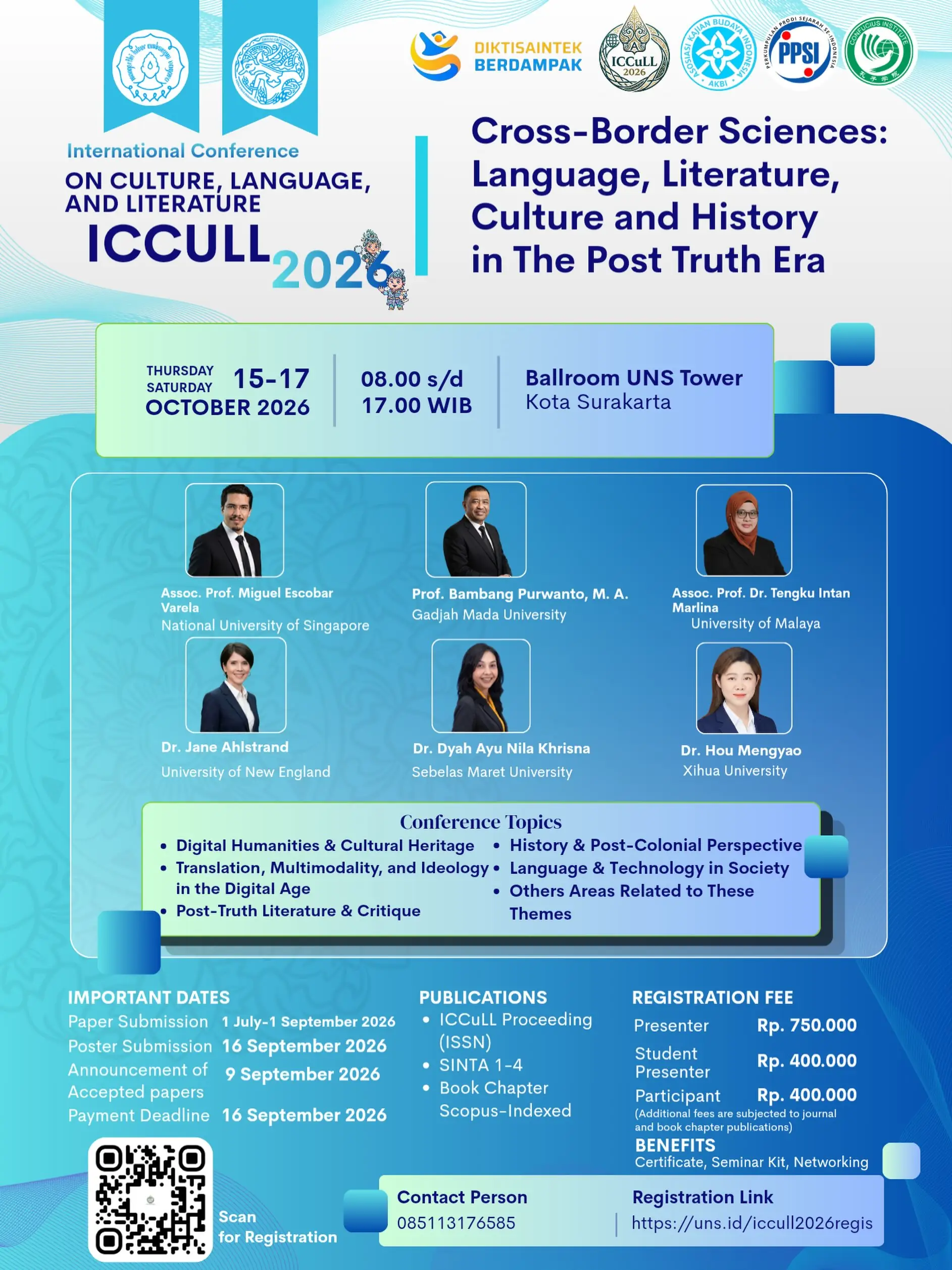 International Conference on Culture, Language, and Literature (ICCULL) 2026