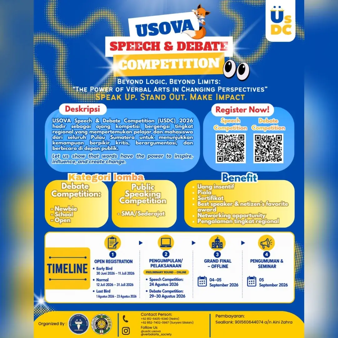 USOVA Speech & Debate Competition (USDC) 2026