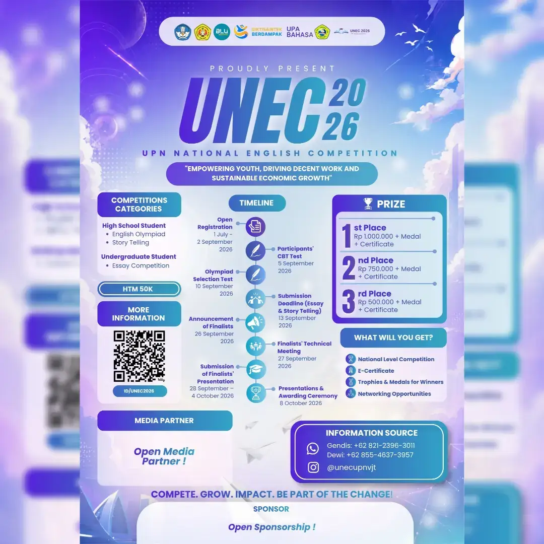 UPN NATIONAL ENGLISH COMPETITION 2026