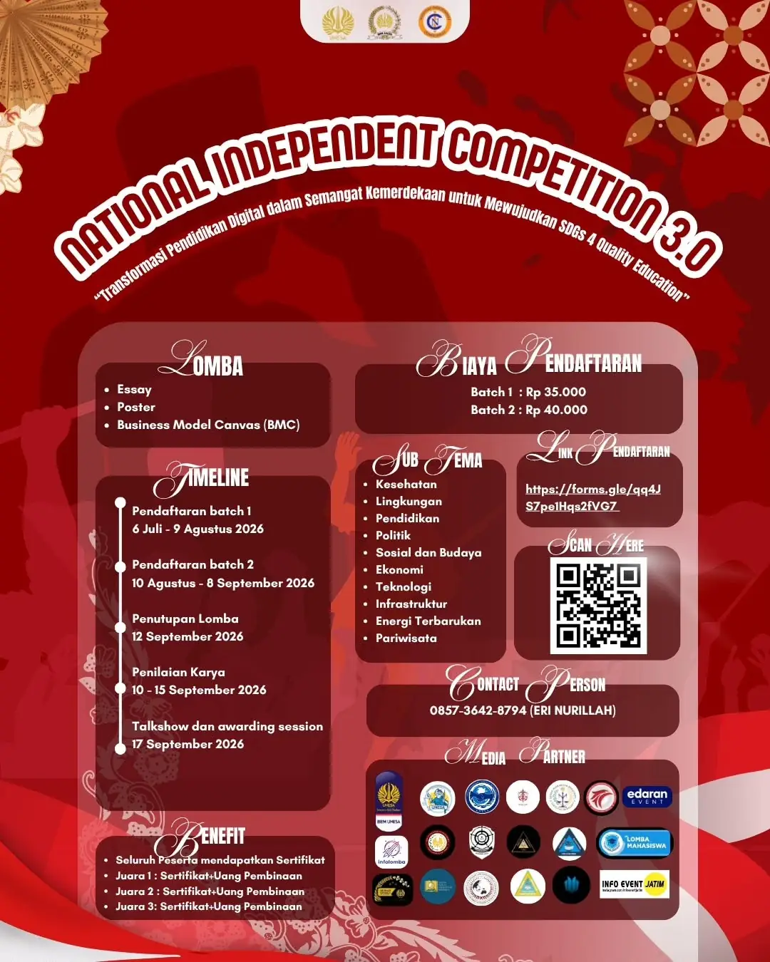 National Independent Competition (NIC) 3.0