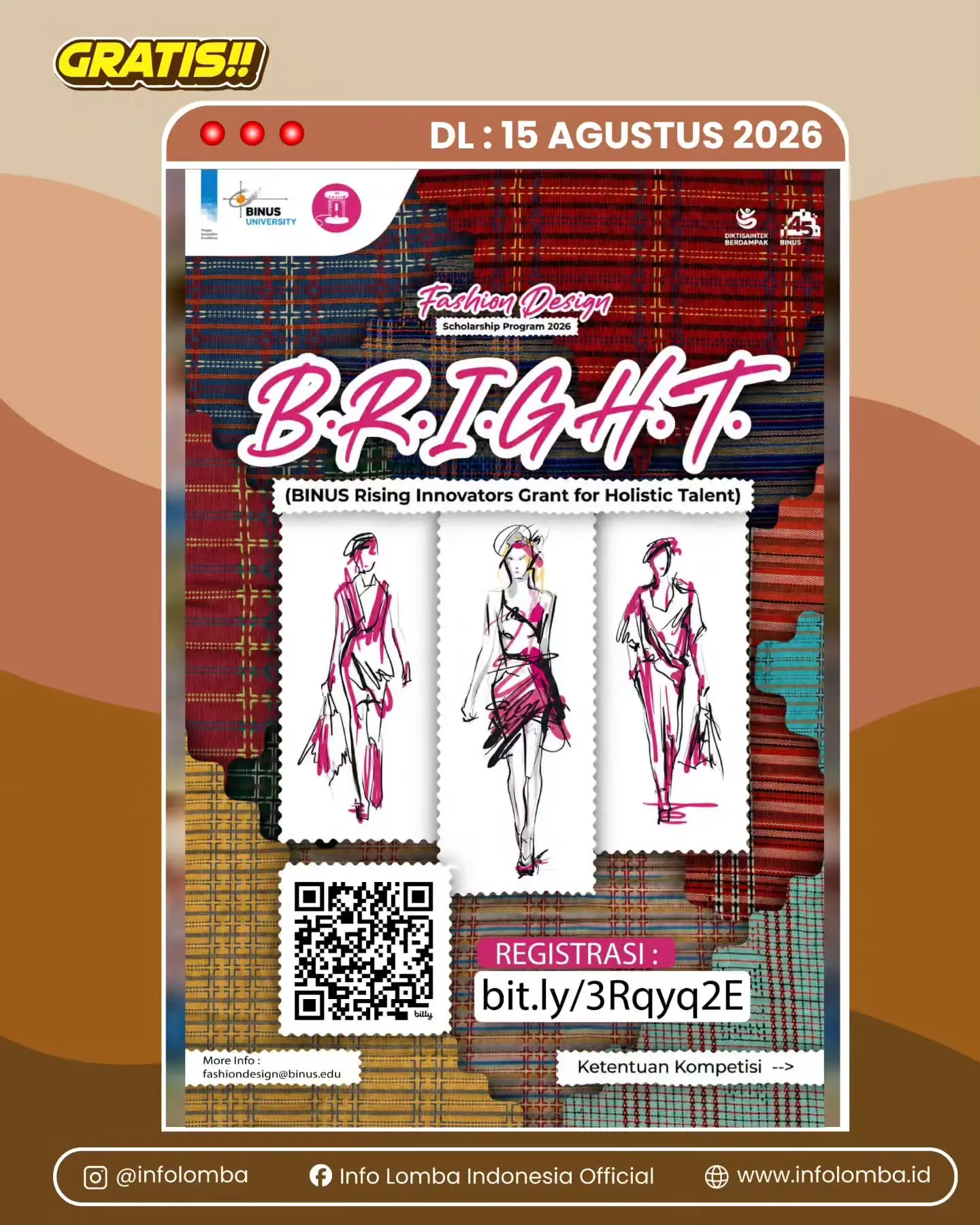 B.R.I.G.H.T. Fashion Design Scholarship Program 2026
