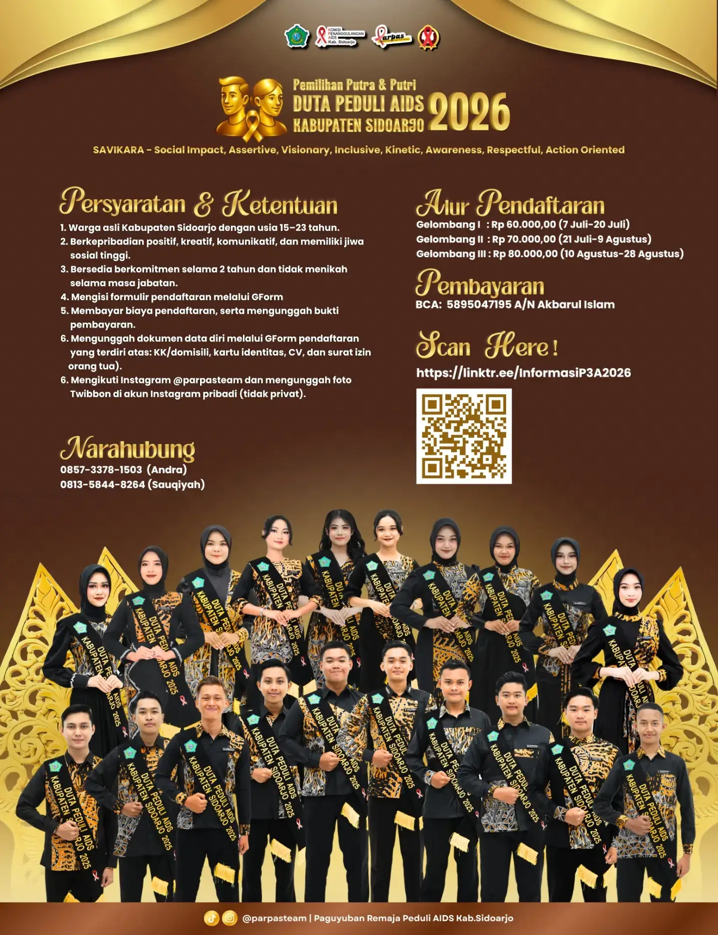 Pemilihan Putra & Putri Duta Peduli AIDS Kabupaten Sidoarjo 2026