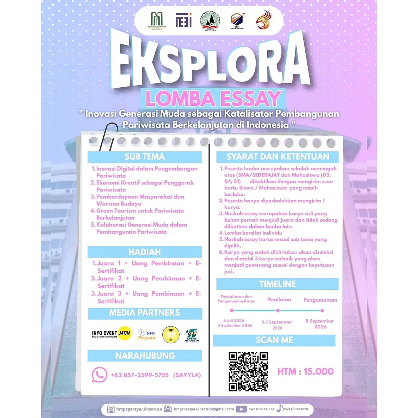 Lomba Essay dan Infografis Eksplora 2026