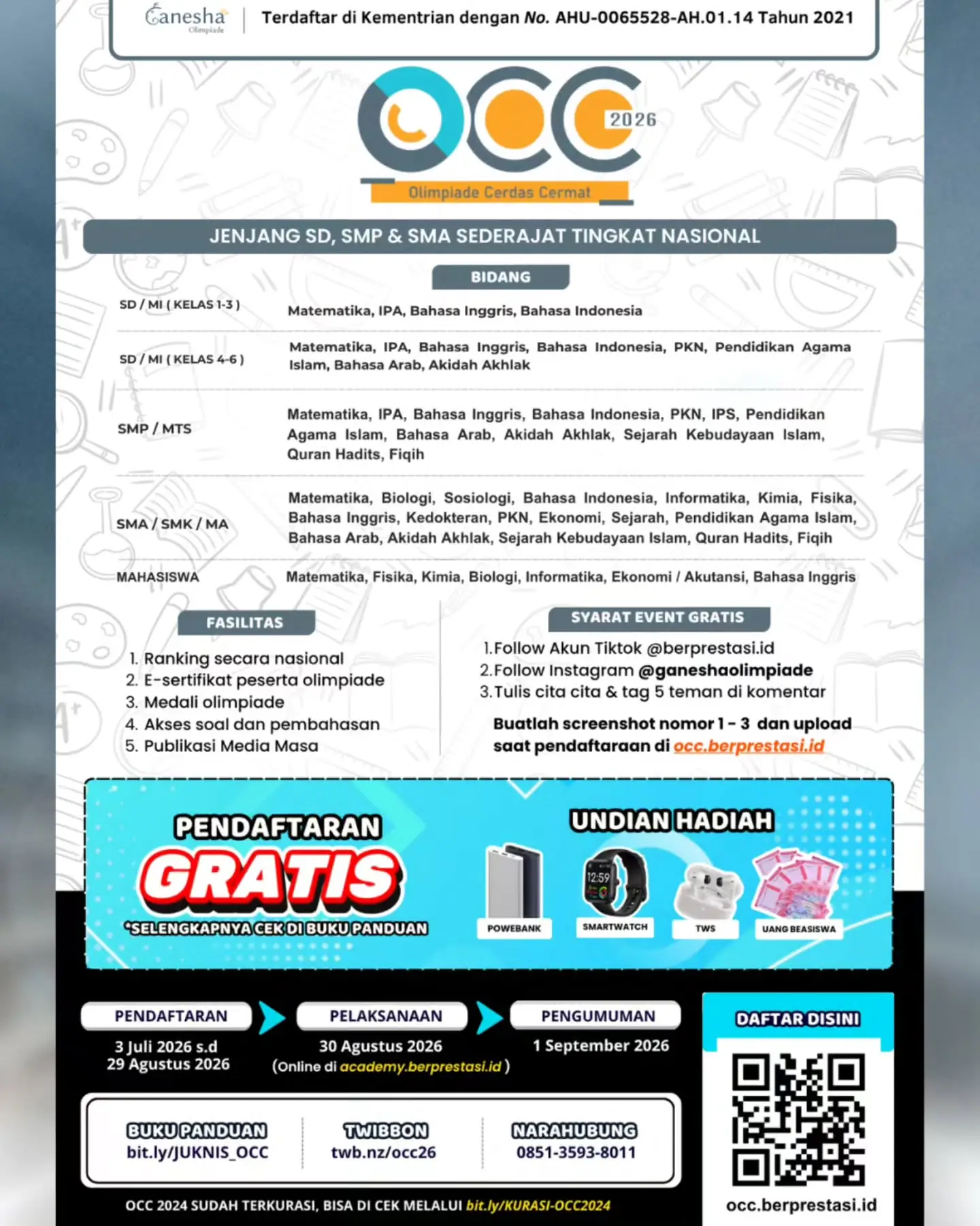 Olimpiade Cerdas Cermat (OCC) 2026