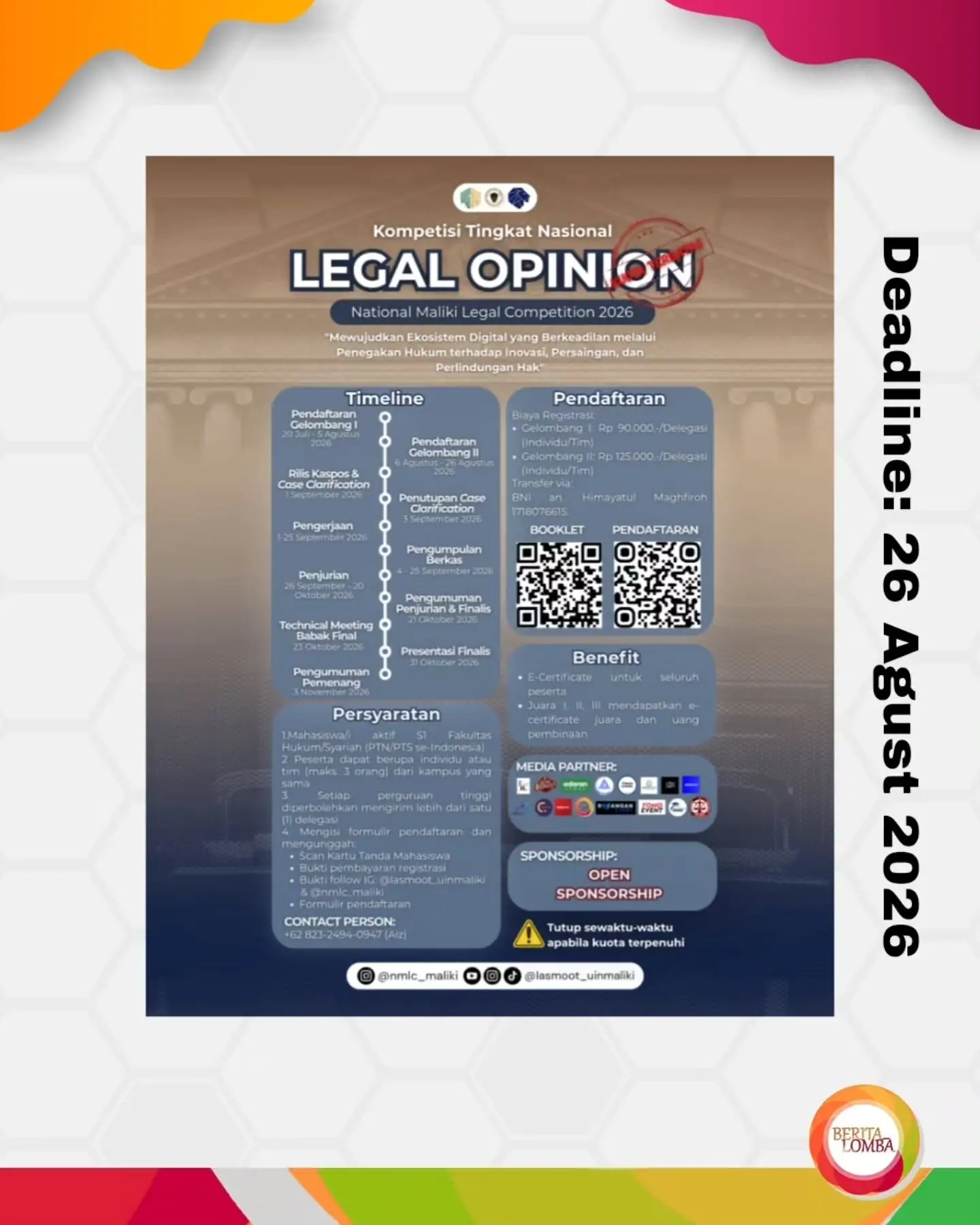 National Maliki Legal Competition (NMLC) 2026