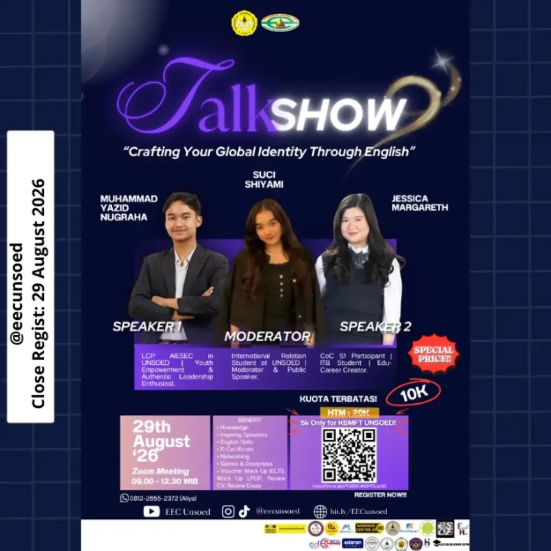 EEC Talkshow 2026: Crafting Your Global Identity Through English