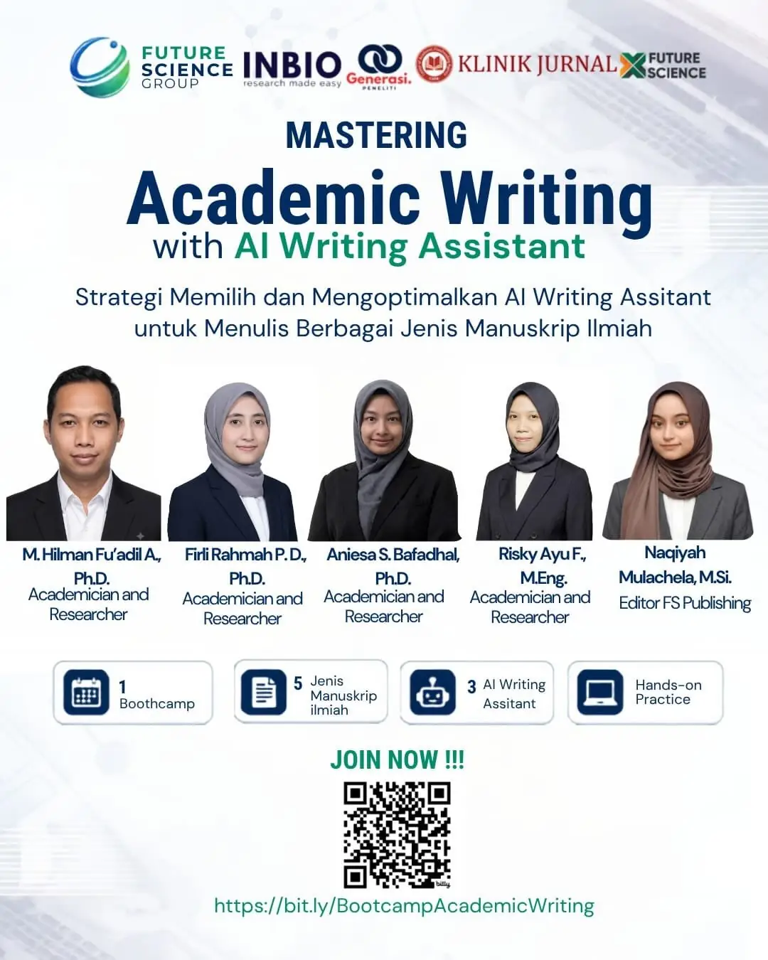 Bootcamp Mastering Academic Writing with AI Writing Assistant