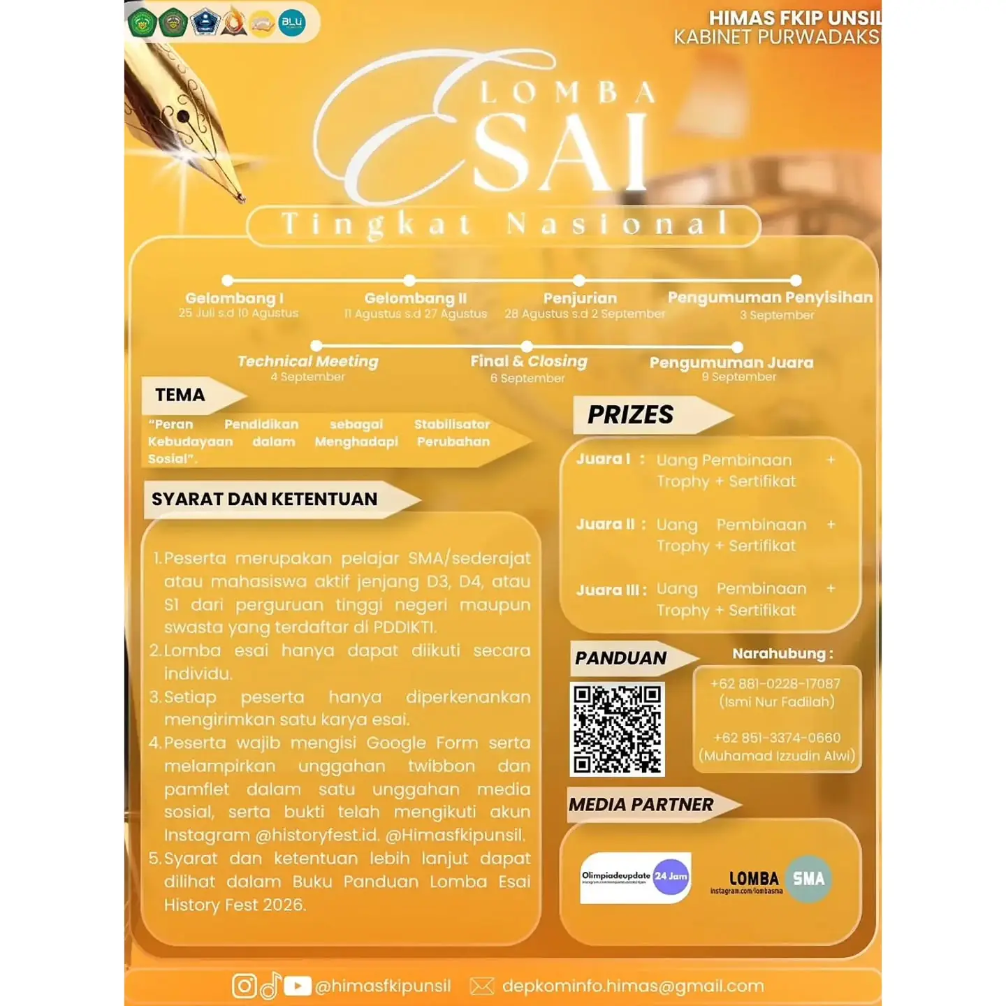 Kompetisi Esai Nasional History Fest 2026