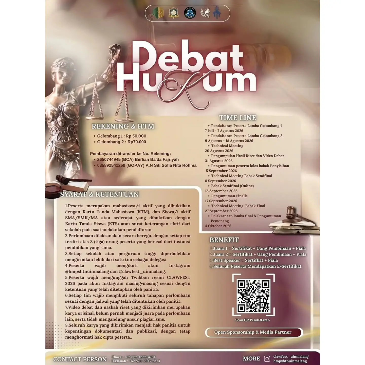 Lomba Debat Hukum CLAWFEST Vol. V