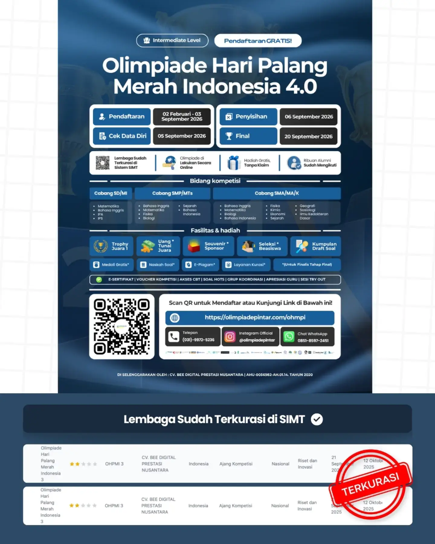 Olimpiade Hari Palang Merah Indonesia 4.0
