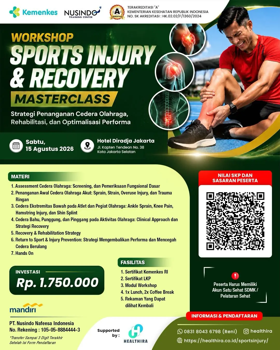 Workshop Sports Injury & Recovery Masterclass