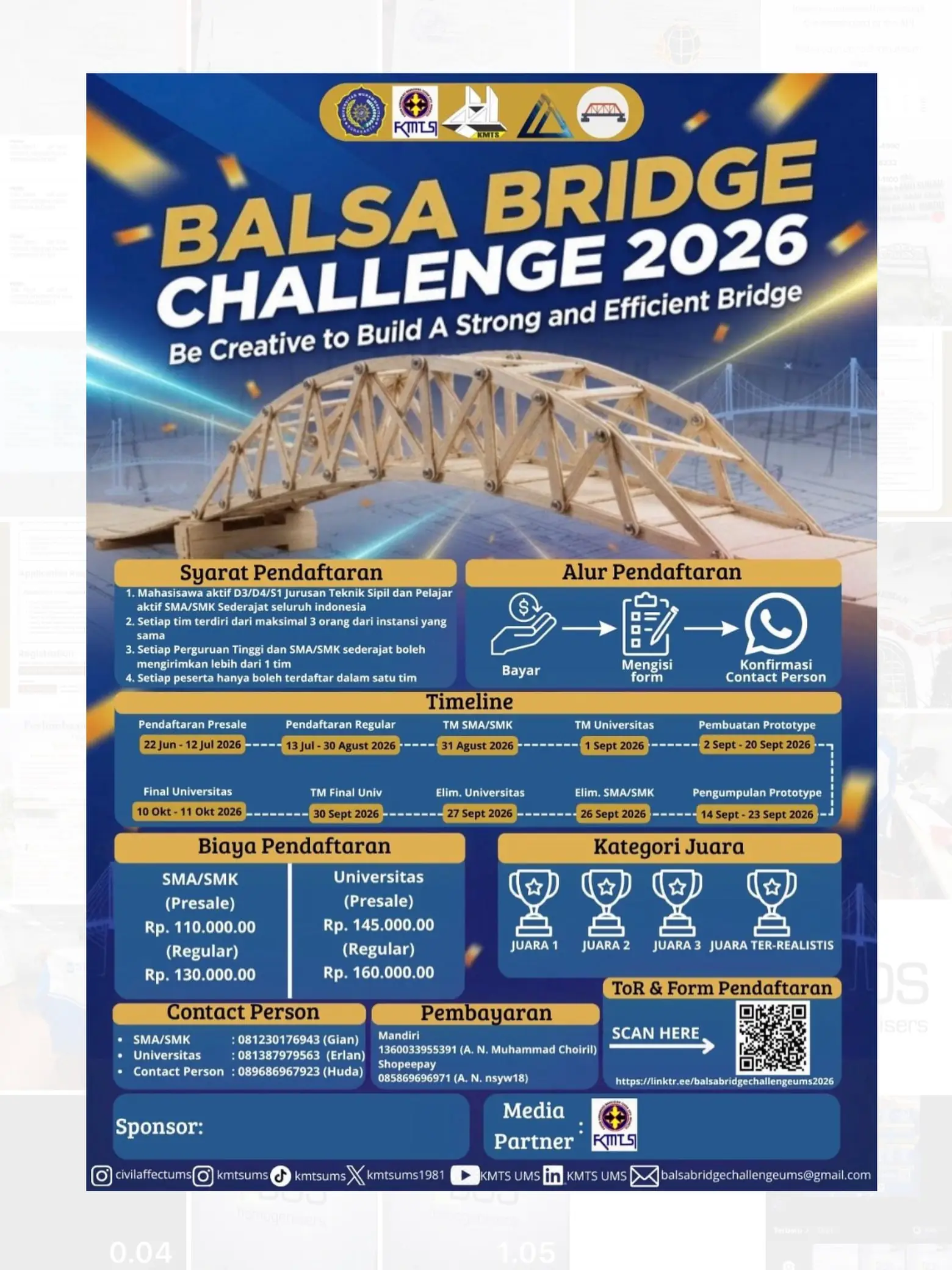 Balsa Bridge Challenge 2026