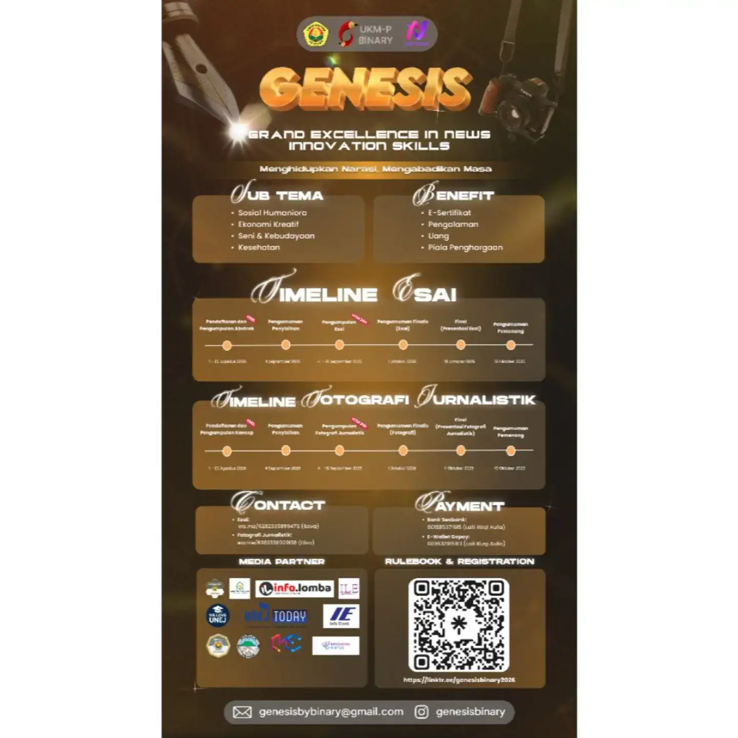 GENESIS 2026: Esai & Fotografi Jurnalistik