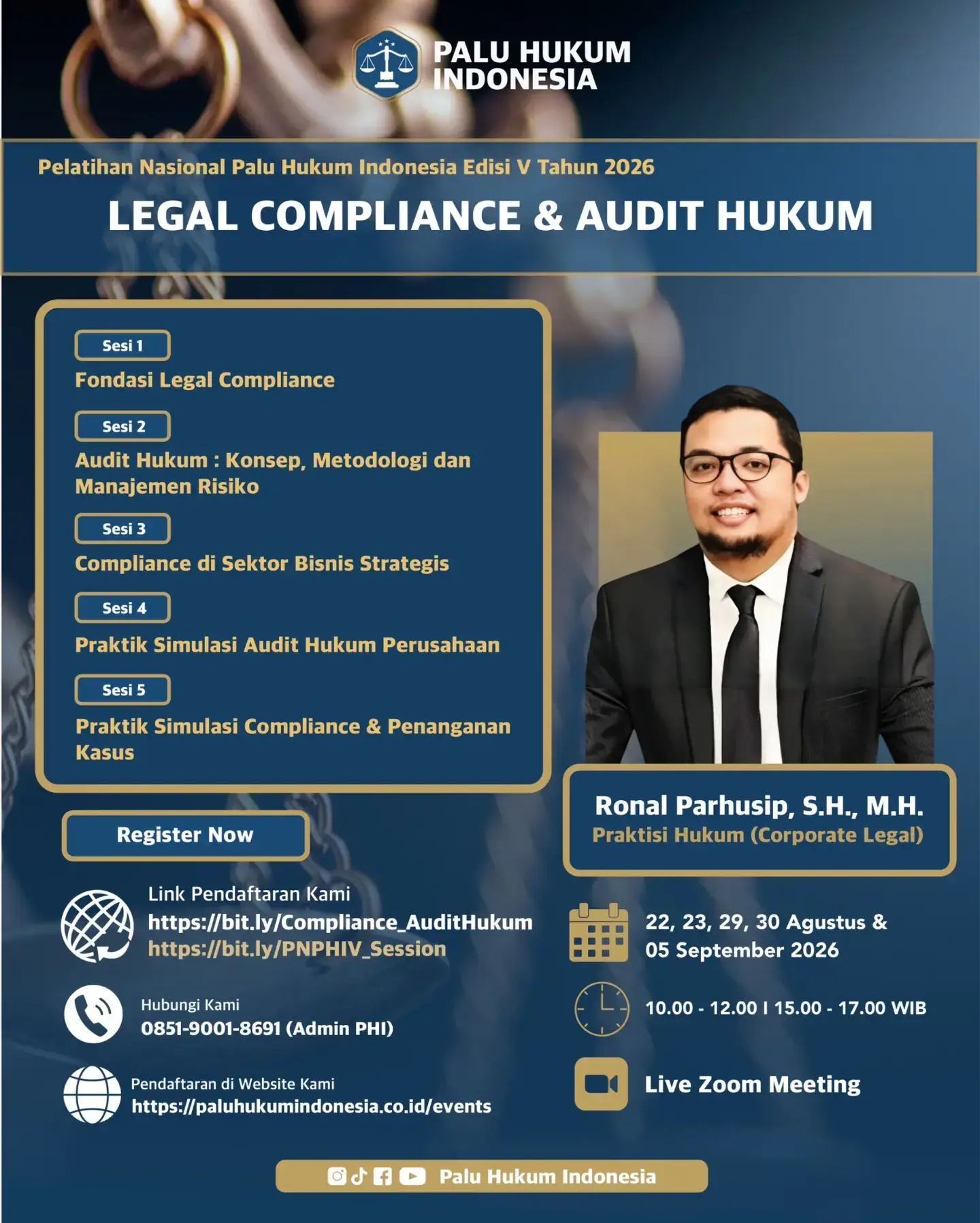 Pelatihan Nasional: Legal Compliance & Audit Hukum