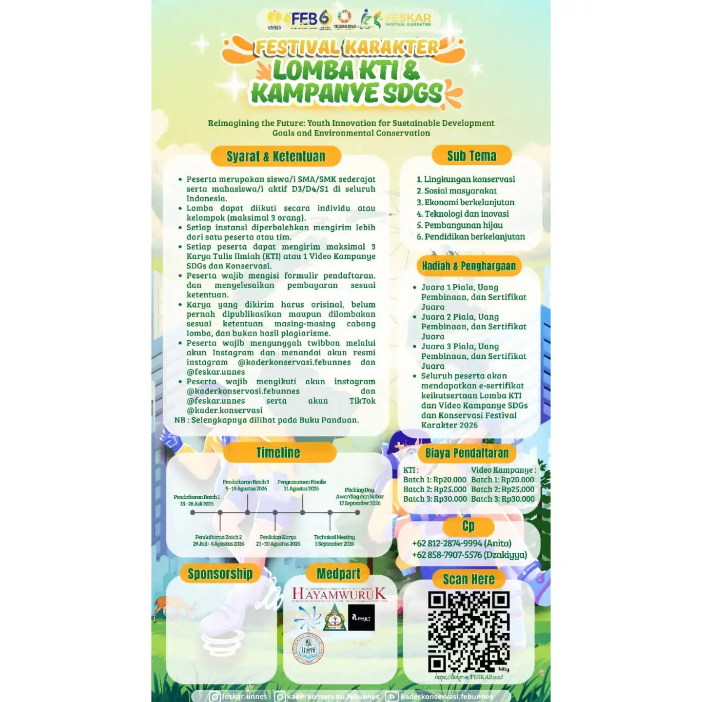 Festival Karakter 2026: Lomba KTI & Video Kampanye SDGs