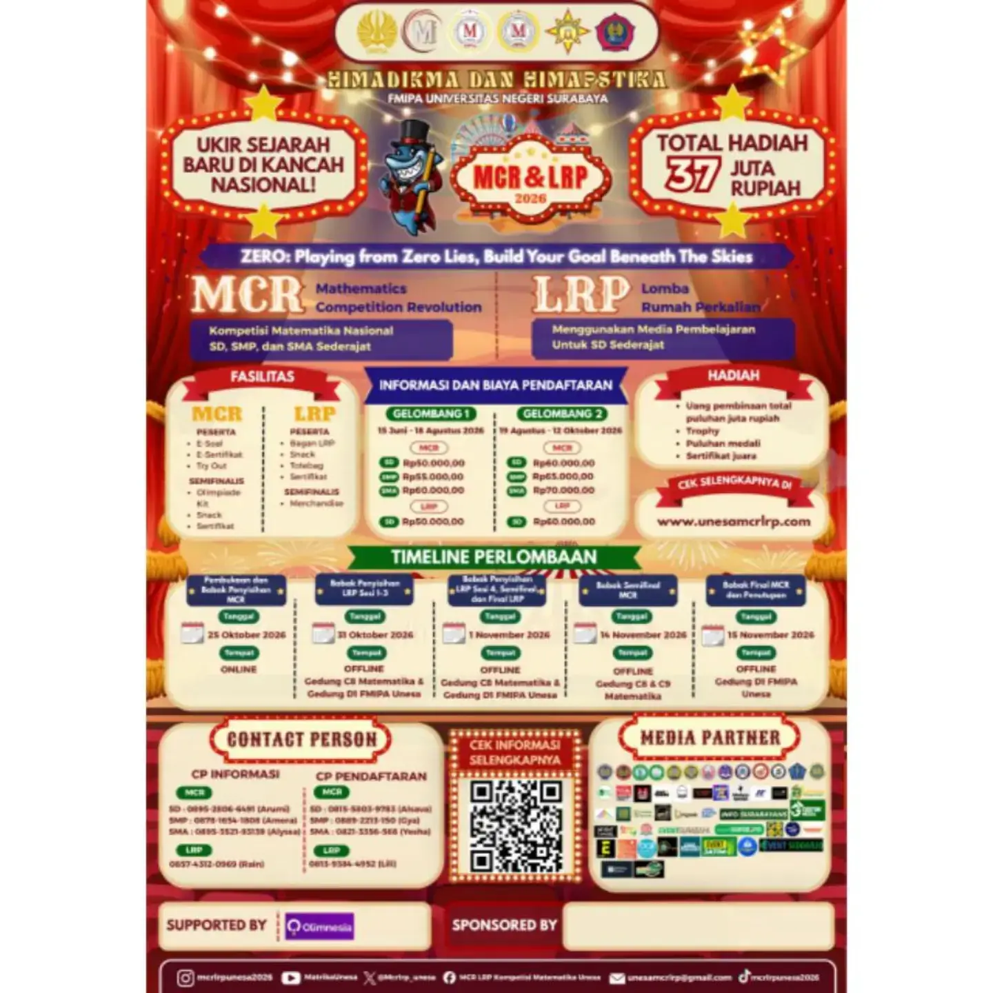 Mathematics Competition Revolution (MCR) & Lomba Rumah Perkalian (LRP) 2026